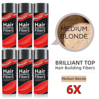 6 Bottles Brilliant Top Hair Building Fibers