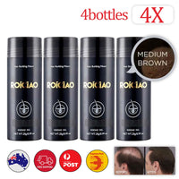4 Bottles 4X ROICIAO Hair Loss Building Fibers (112g) Keratin Concealer