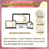 20'' Sewing Weft Hair Extensions  2 Strips Standard Full Head  (Blonde）