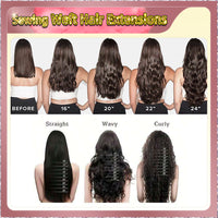 20'' Sewing Weft Hair Extensions  2 Strips Standard Full Head  (Blonde）