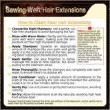20‘’ Sewing Weft Hair Extensions  2 Strips Standard Full Head (Dark Brown To Blonde）