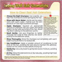 20'' Sewing Weft Hair Extensions  2 Strips Standard Full Head  (Blonde）
