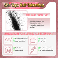 30'' Russian Hair On Blonde Range Skin Tape Hair Extensions  40 PCs  Standard Full Head  28