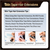 20" 40 Pieces (20 Sandwiches) Ombre Skin Tape Hair Extensions(Dark Brown To Blonde）