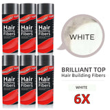 6 Bottles Brilliant Top Hair Building Fibers