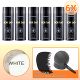 6 Bottles 6X ROICIAO Hair Loss Building Fibers (168g) Keratin Concealer+(Only 1 spray Pump+1 Dedicated Comb)