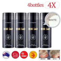 4 Bottles 4X ROICIAO Hair Loss Building Fibers (112g) Keratin Concealer