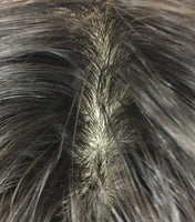Mono Top Human Hair Piece, Wave, 16x14cm Area, 35cm Long