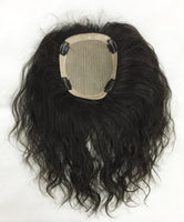 Mono Top Human Hair Piece, Wave, 16x14cm Area, 35cm Long