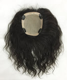 Mono Top Human Hair Piece, Wave, 16x14cm Area, 35cm Long