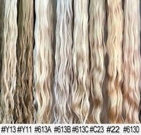String Tip Nano Ring Human Hair Extensions Natural Wave, 22", 100 strands