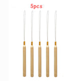 5/10Pcs Silicone Beads Hair Extensions Pliers Hook Tool Kit For Micro Rings Loop