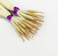 String Tip Nano Ring Human Hair Extensions Natural Wave, 20", 100 strands
