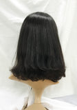 Mono Top Human Hair Wig, Off Black, Shoulder Length, 140 grams