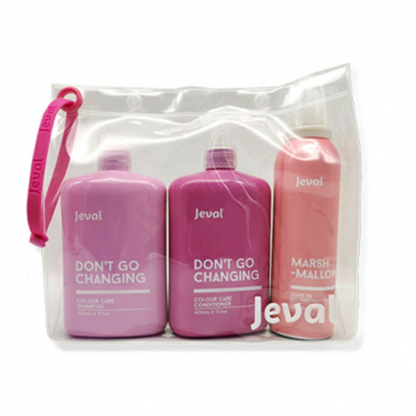 JEVAL TRIO PACK - COLOUR  Shampoo 400ml+Conditioner 400ml+Mousse 200ml